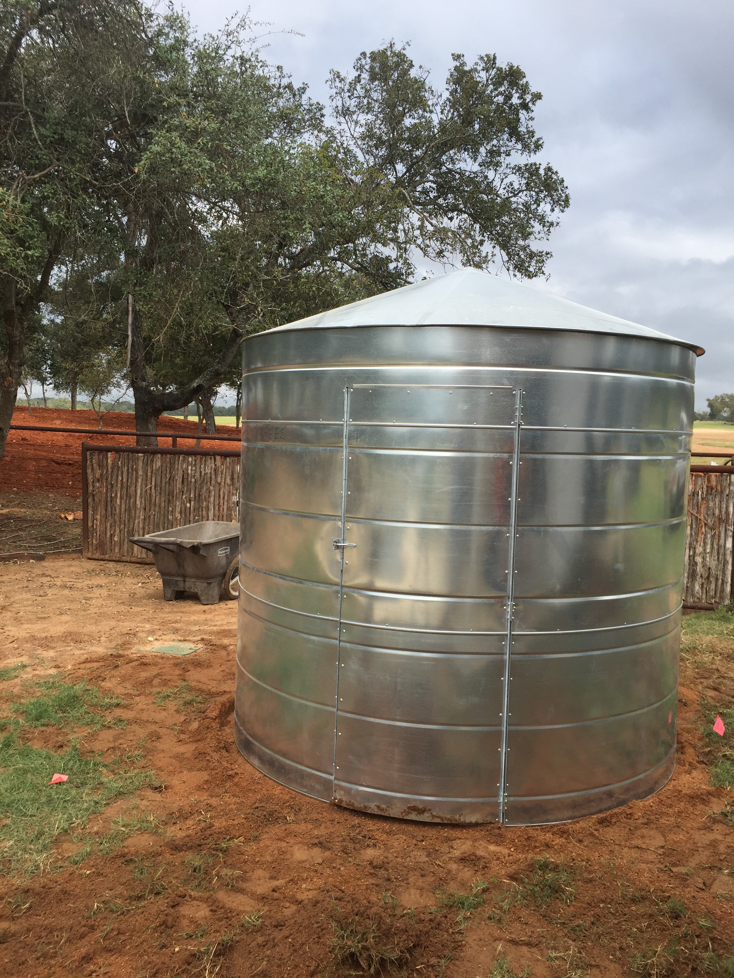7'D x 7'H Galvanized Steel Garden Shed